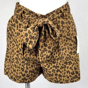 A New Day leopard print elastic waist drawstring with pockets